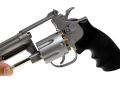 クラウンモデル ホップアップエアリボルバー S&W M686 6インチ シルバータイプ 10才以上用モデル