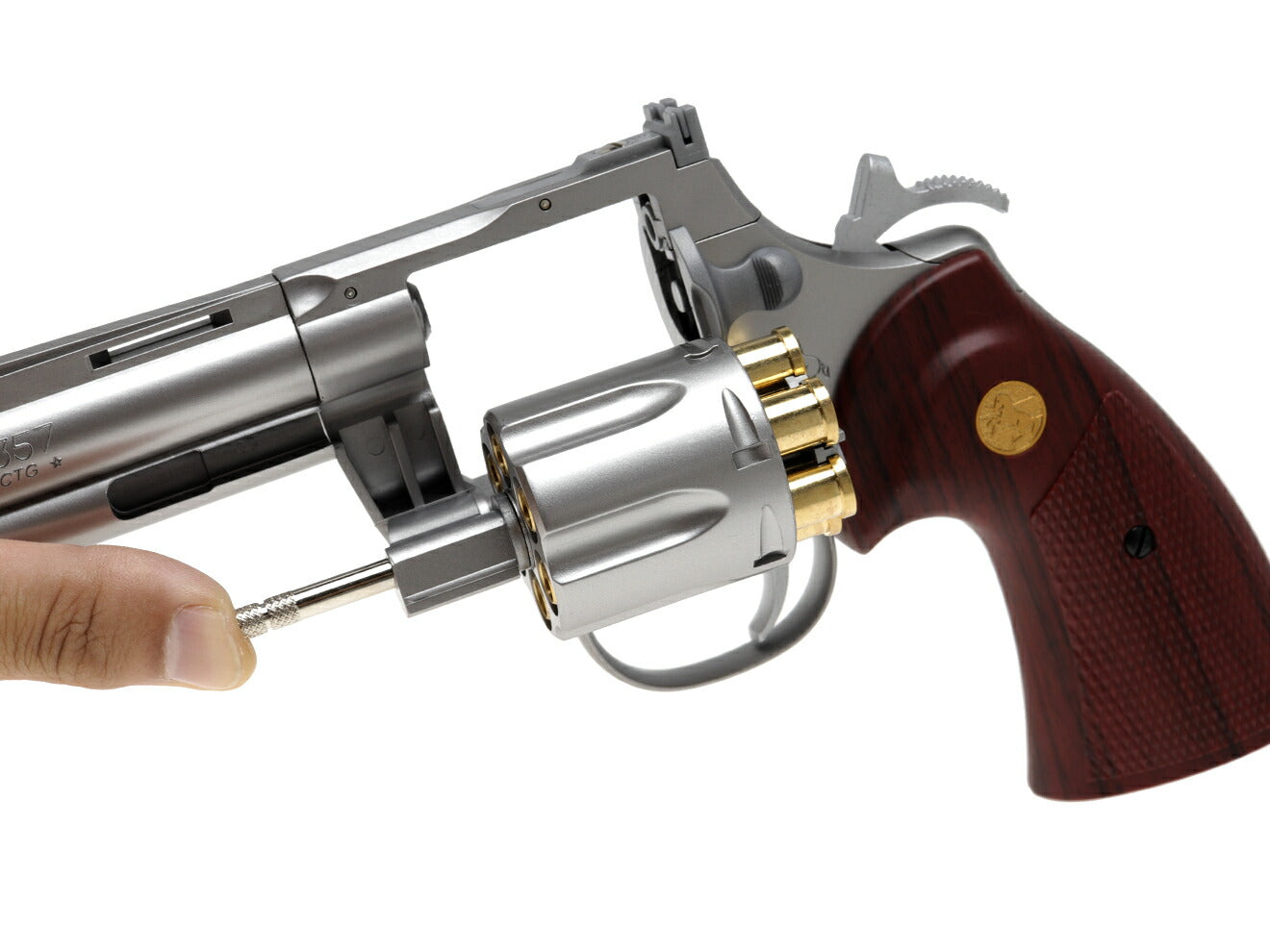 クラウンモデル ガスリボルバー コルト パイソン 6インチ シルバータイプ 18歳以上