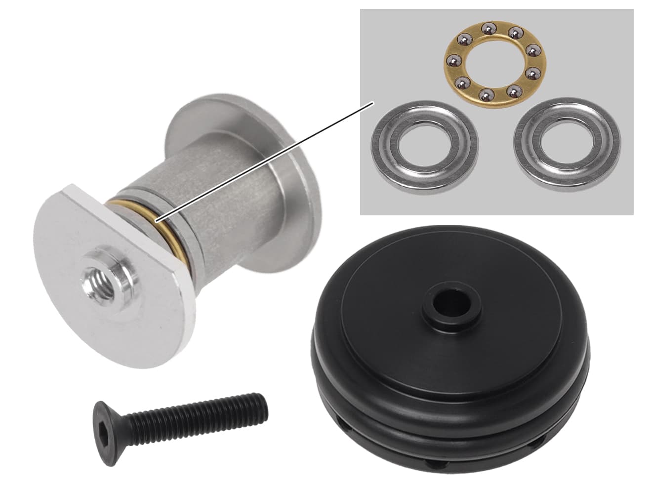 DCI Guns 次世代電動ガン(次世代M4シリーズ)用側面吸気ピストンヘッド [アルミ / POM]【ゆうパケット可】