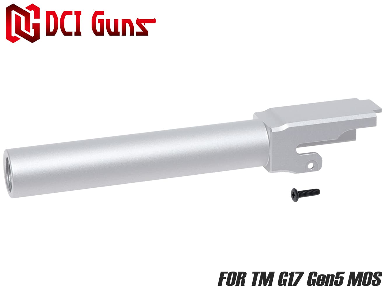 DCI Guns 11mm正ネジメタルアウターバレル マルイ G17 Gen.5 MOS用 [カラー：ブラック / ゴールド / レッド / シルバー]