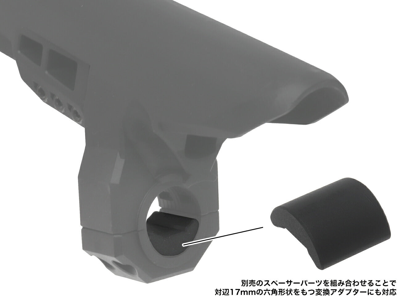 DCI Guns レギュレーターストック サンプロ SP-8500 / SP-12500用 [内容：ストック本体 / テトラボンベ用スペーサー]