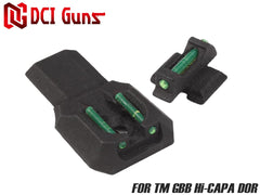 DCI Guns 集光サイト iM 前後セット GBB用 [対応：TM GLOCK(Gen3/Gen4) / TM GLOCK(Gen5) / TM Hi-CAPA5.1 / TM Hi-CAPA D.O.R / TM Hi-CAPA4.3 / Carbon8 M45CQP / TM DE .50AE / TM M&P9L / TM M&P9 / TM P320]