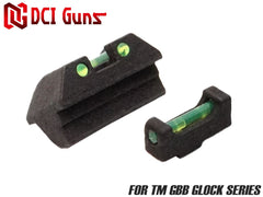 DCI Guns 集光サイト iM 前後セット GBB用 [対応：TM GLOCK(Gen3/Gen4) / TM GLOCK(Gen5) / TM Hi-CAPA5.1 / TM Hi-CAPA D.O.R / TM Hi-CAPA4.3 / Carbon8 M45CQP / TM DE .50AE / TM M&P9L / TM M&P9 / TM P320]