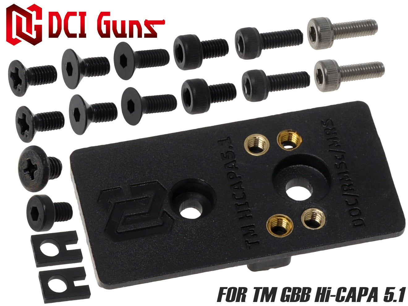 DCI Guns プラスチックマウント DOCTOR/Vortex Viper/NOVEL ARMS MRS/SHIELD SIGHTS RMSc専用 [適合：TM GBB G17Gen5 / TM GBB Hi-CAPA5.1]