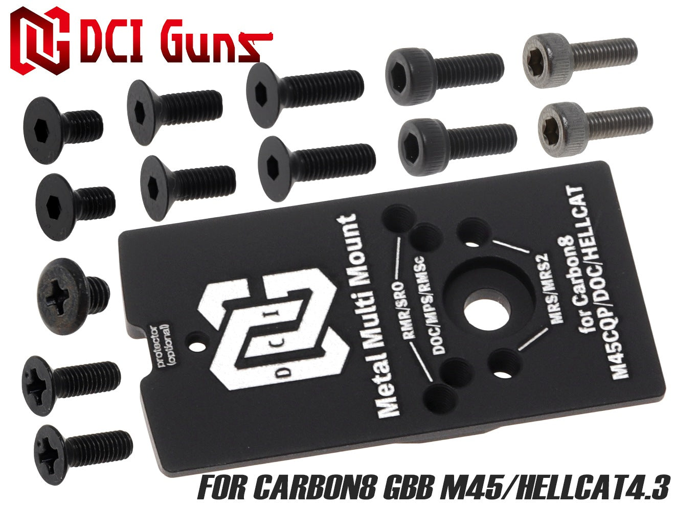 DCI Guns シールドユニット対応メタルマルチマウント [適合：TM GBB Hi-CAPA DOR / TM GBB GLOCK / Carbon8 HELLCAT&M45 / TM GBB Hi-CAPA4.3 / TM GBB Hi-CAPA5.1]