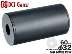 DCI Guns ちくわ軽量サイレンサー [サイズ：24mm×100mm / 24mm×140mm / 32mm×100mm / 32mm×140mm / 32mm×60mm / 40mm×100mm / 40mm×140mm / 40mm×60mm]