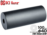DCI Guns ちくわ軽量サイレンサー [サイズ：24mm×100mm / 24mm×140mm / 32mm×100mm / 32mm×140mm / 32mm×60mm / 40mm×100mm / 40mm×140mm / 40mm×60mm]