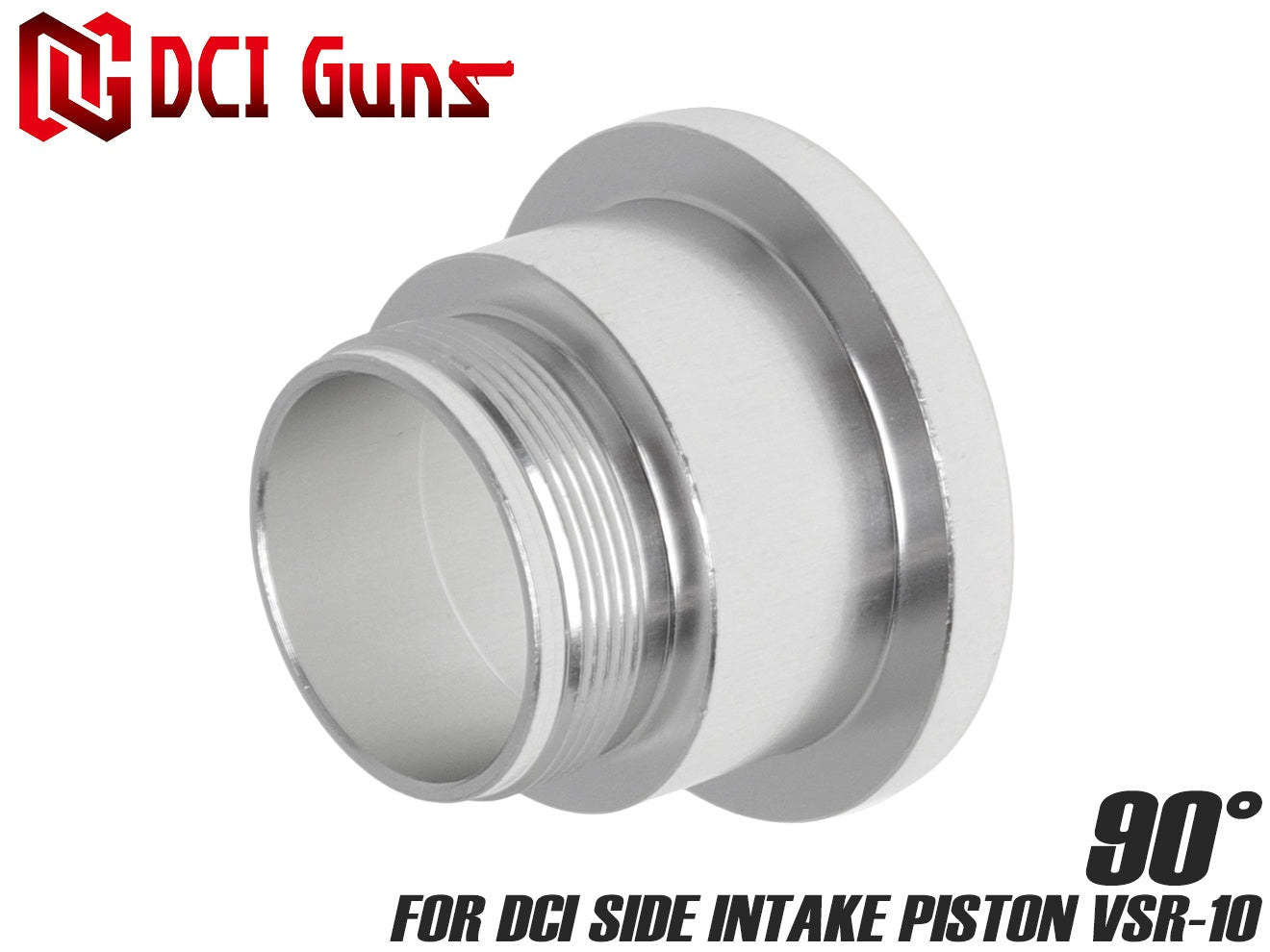 DCI Guns [側面吸気ピストン 東京マルイ VSR-10用]専用 ボトムパーツ [材質・角度：アルミ・90° / アルミ・45° / SUS・45°]