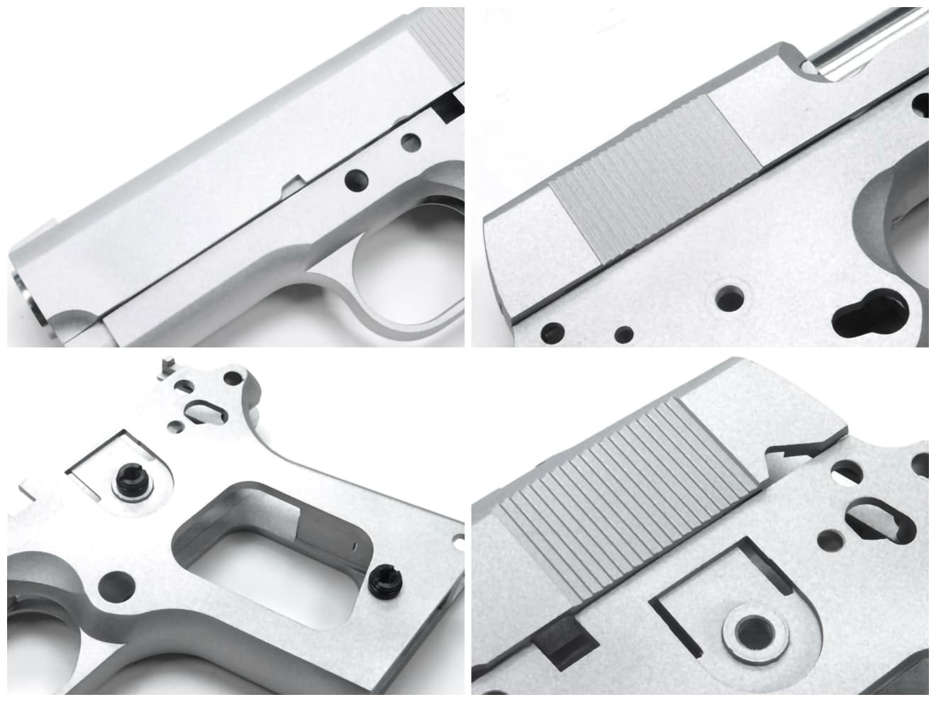 GUARDER NC アルミフレームキット ノーマーキングVer for マルイ DETONICS .45 [カラー：BK / SV]