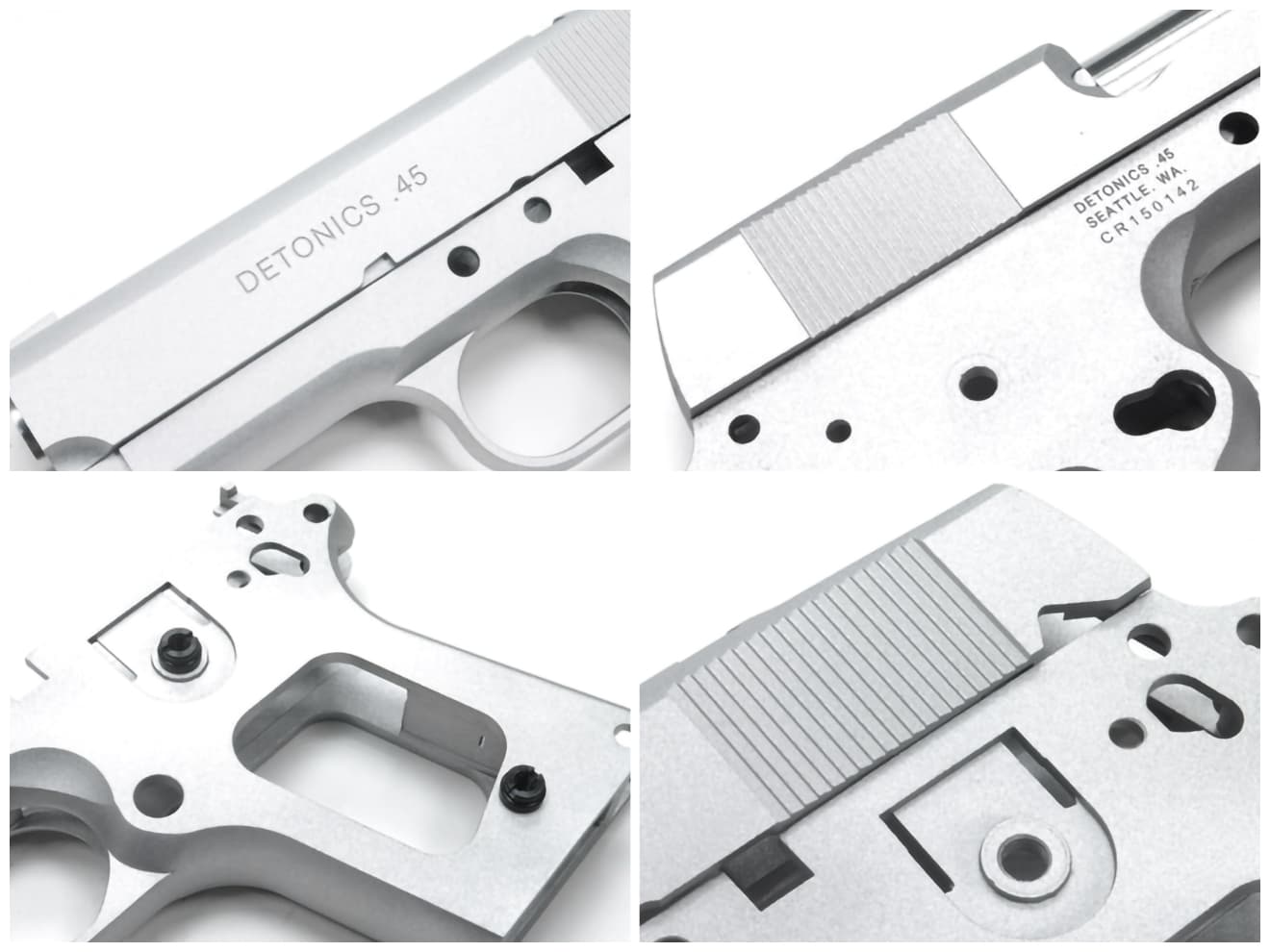 GUARDER NC アルミフレームキット Early Ver for マルイ DETONICS .45 [カラー：BK / SV / シルバーポリッシュ]