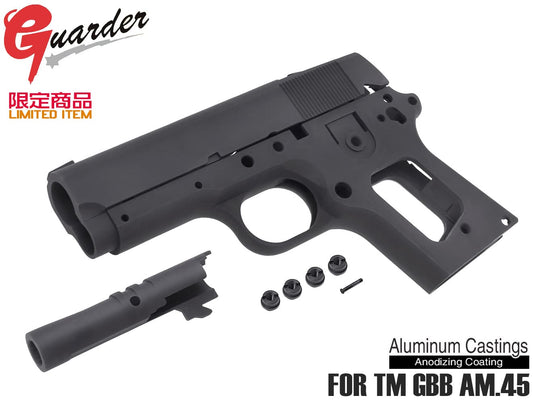 GUARDER AM.45 アルミ フレームキット for マルイ DETONICS (Black/None Marking)