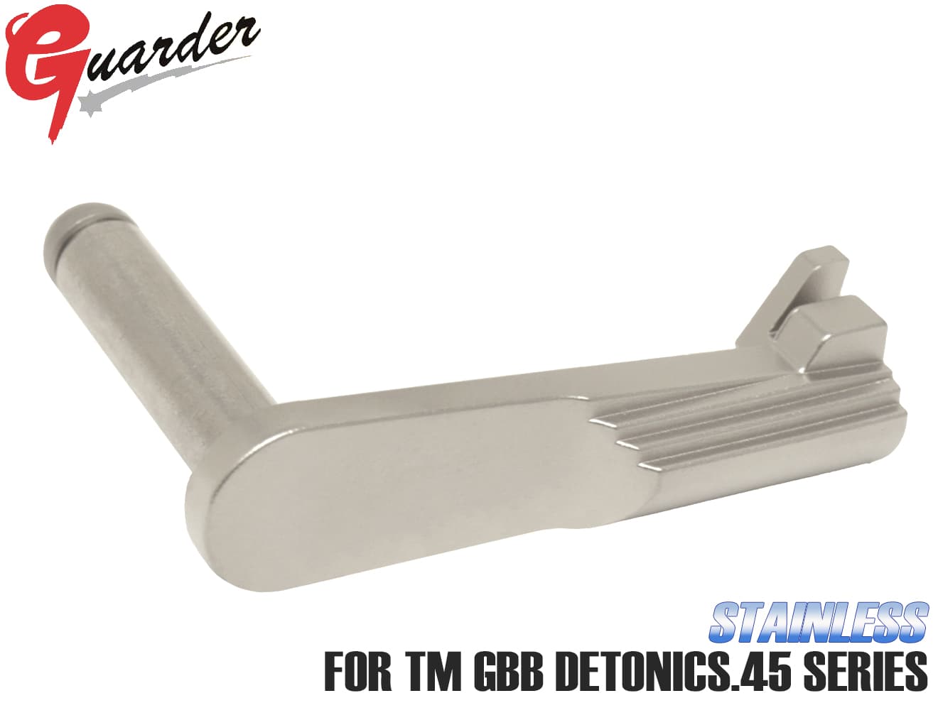 GUARDER ステンレス(P-PROCESS) スライドストップ for マルイ DETONICS .45 [カラー：BK / SV]