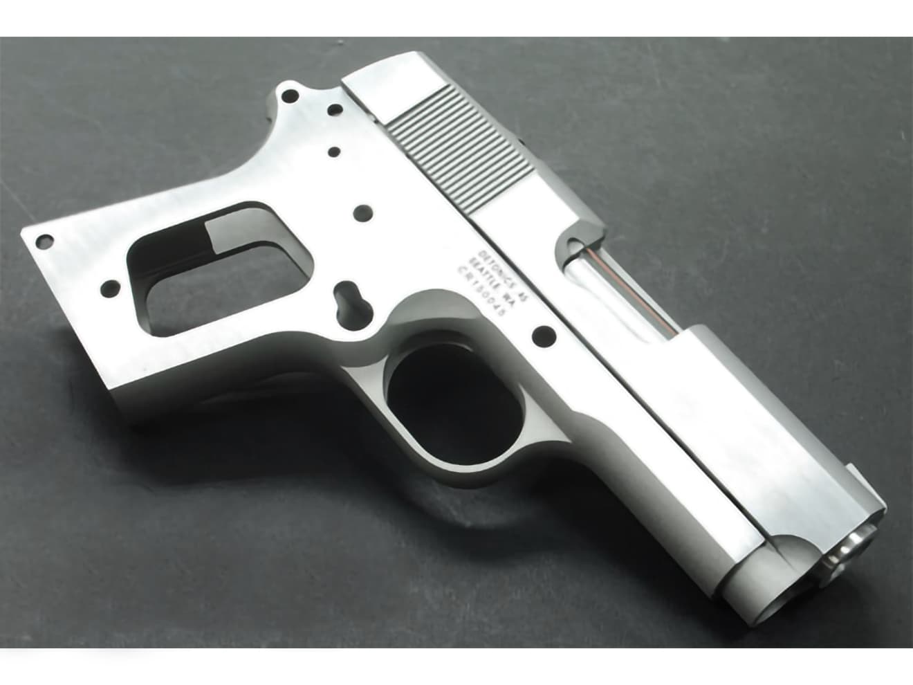 GUARDER NC アルミフレームキット Early Ver for マルイ DETONICS .45 [カラー：BK / SV / シルバーポリッシュ]