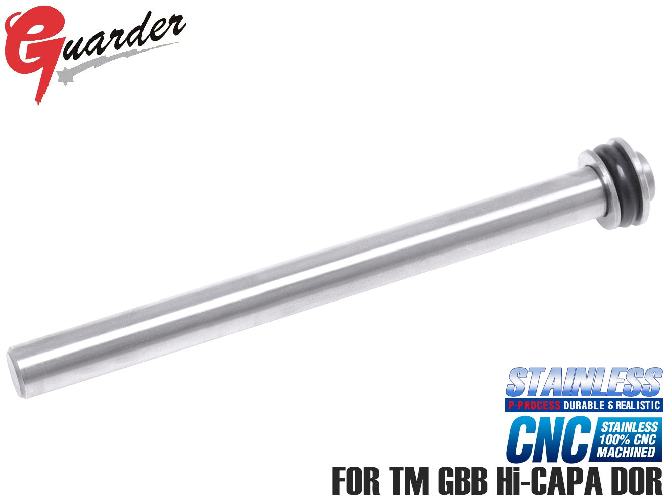 GUARDER スチールCNC リコイルスプリングガイド Hi-CAPA DOR [カラー：BK / SV]