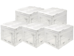 折り畳みコンテナ 50L 中窓2箇所付(長辺１＆短辺１) [入り数：1個 / 3個 / 5個]