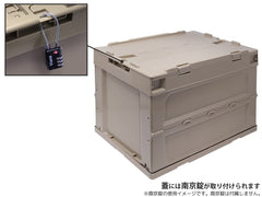 折り畳みコンテナ 50L 窓なし [カラー：BK / T / O / W / BL]