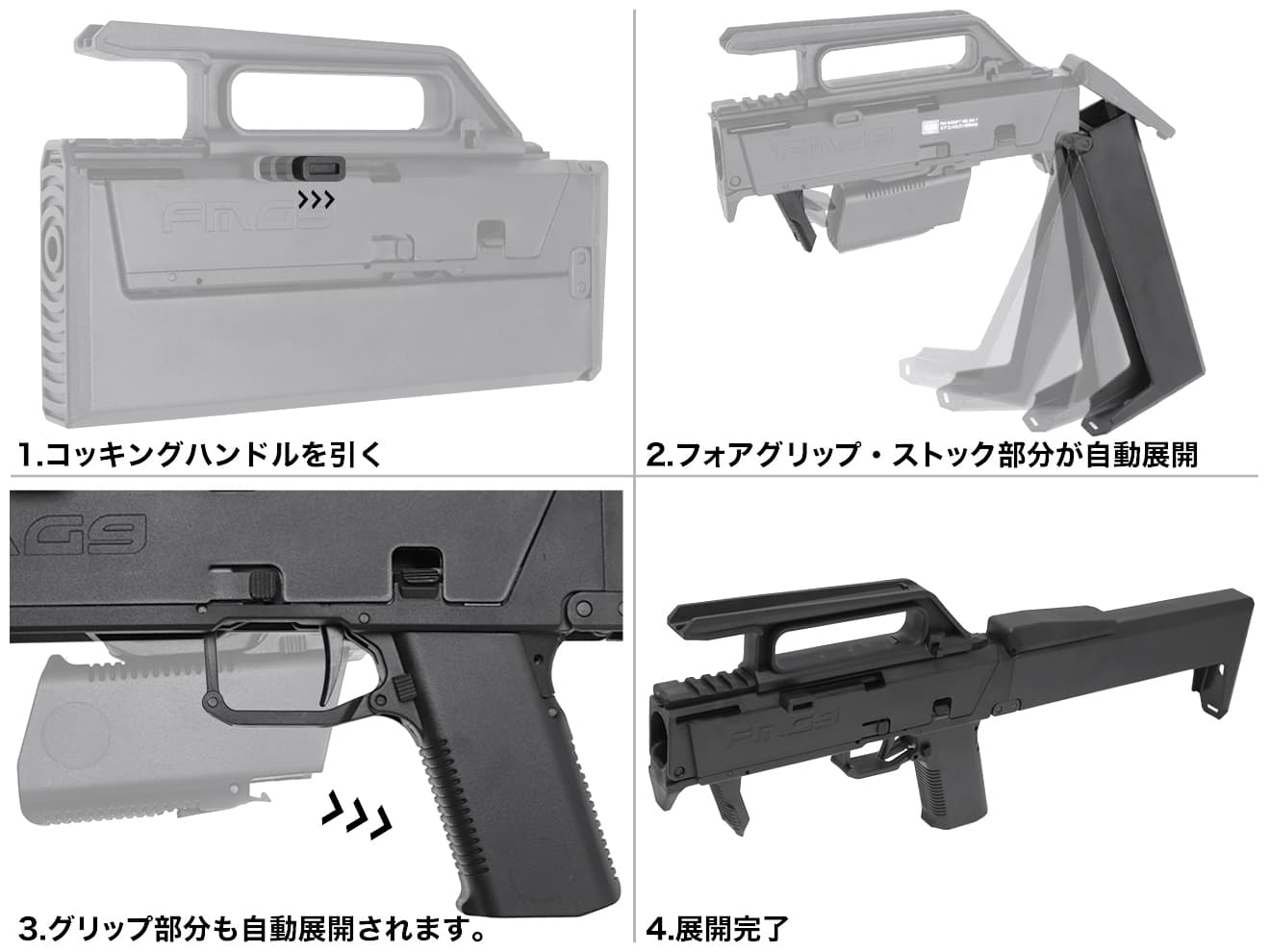 GUARDER FMG-9 フォールディングマシンガンキット for G18C 