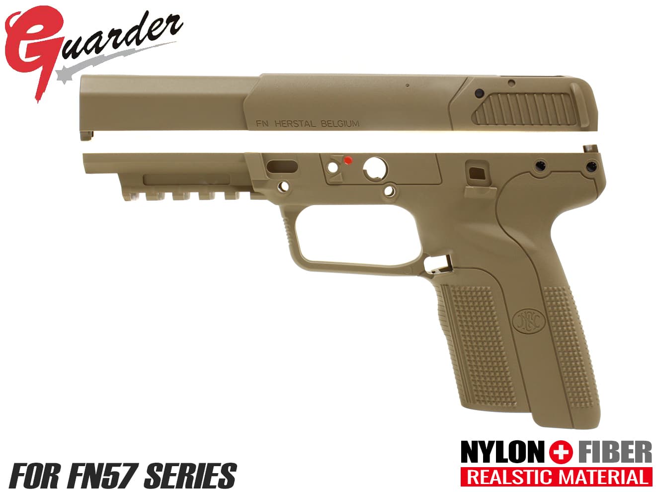 GUARDER ナイロン 強化スライド＆フレームセット FN 57 2019ver [カラー：ブラック / FDE]