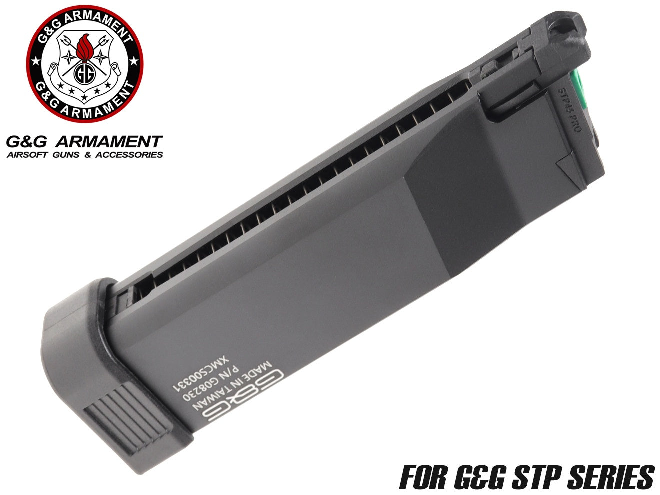 G&G スペアマガジン ガスブローバック CO2 STP45(JP Spec CO2) [装弾数：30発(STD) / 50発(ロング)]