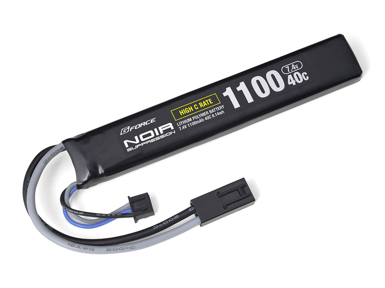 G-FORCE Noir LiPoバッテリー ストックイン スティックタイプ [仕様：7.4V1300mAh20C(次世代用) / 7.4V1300mAh20C / 7.4V1300mAh40C]