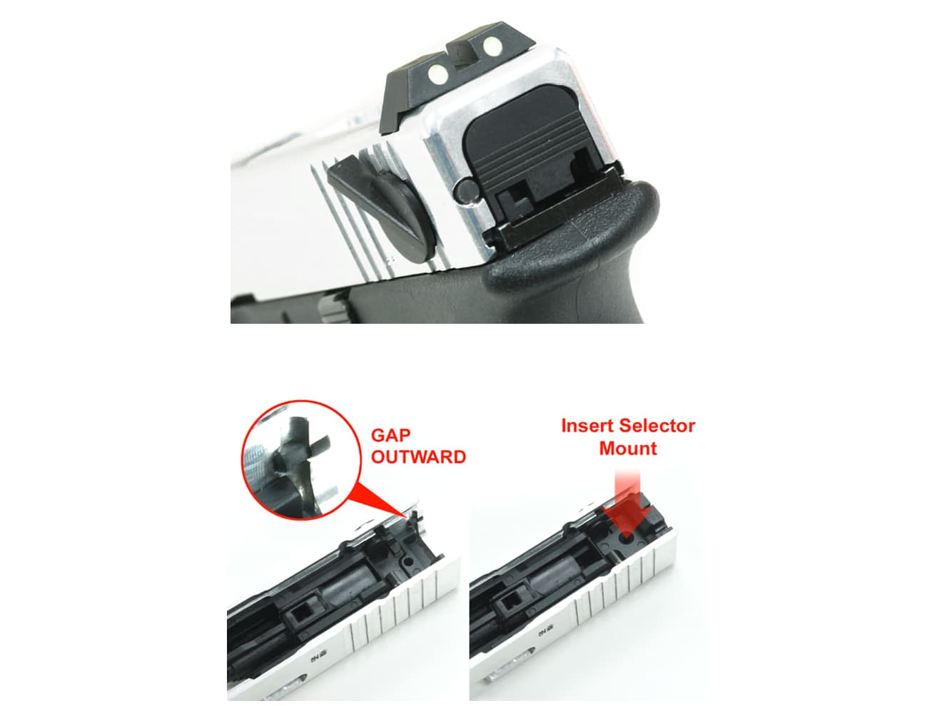 GUARDER アルミ ライトウェイト ノズルハウジング for 東京マルイ GBB GLOCKシリーズ [適合機種：G17・G22・G26・G34(Gen3) / G18C / G19（Gen3） / G17・G19(Gen4) / G17(Gen5)]