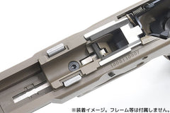 GUARDER リアリスティック フロントシャーシセット BK 東京マルイ GBB G17 / G18C / G22 / G34用 [カラー：ブラック / FDE / ピンク / REB]