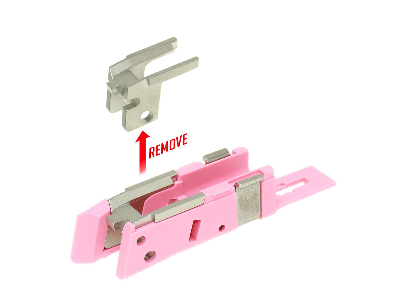 GUARDER リアリスティック フロントシャーシセット BK 東京マルイ GBB G17 / G18C / G22 / G34用 [カラー：ブラック / FDE / ピンク / REB]