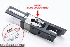 GUARDER リアリスティック フロントシャーシセット BK 東京マルイ GBB G17 / G18C / G22 / G34用 [カラー：ブラック / FDE / ピンク / REB]