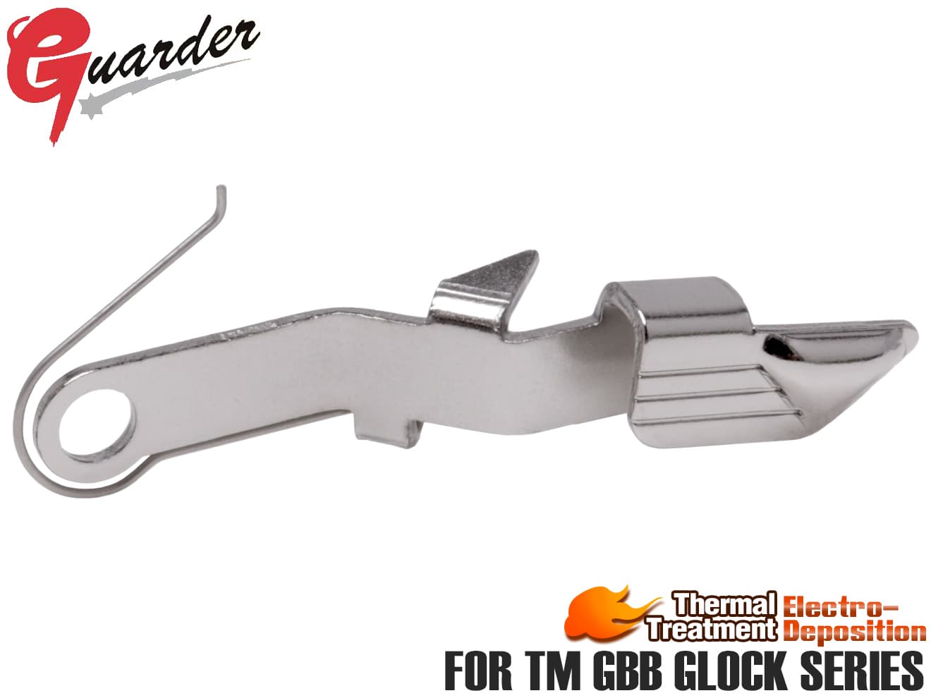 GUARDER エクステンデッド スチールスライドストップ for マルイ GLOCKシリーズ [カラー：ゴールド / シルバー / レッド]