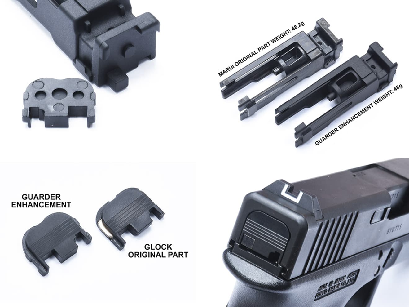 GUARDER 亜鉛 ダイキャスト ノズルハウジング for 東京マルイ GBB GLOCKシリーズ [適合：G17・G22・G26・G34(Gen3) / G18C / G19（Gen3） / G17・G19(Gen4) / G17(Gen5)]