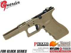 GUARDER EUROマーキング 2019ver Gen3 GLOCK フレームコンプリートセット 東京マルイ GBB G17 / G22 / G34用 [カラー：ブラック / FDE]