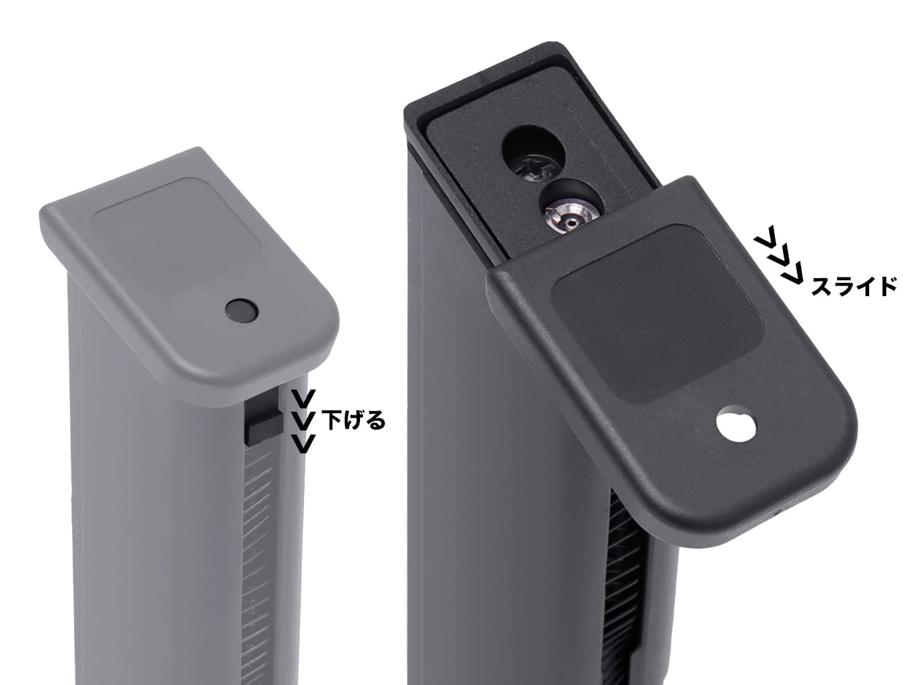 GUARDER ライトウェイト アルミマガジン for 東京マルイ GBB GLOCKシリーズ [タイプ：G17(9mmマーキング) / G22(.40マーキング) / G17(Gen5)]