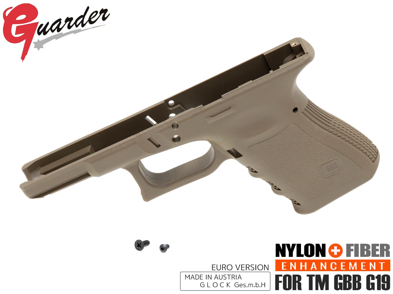 GUARDER GLOCK Gen.3 オリジナルフレーム EURO Ver for マルイ G19 [カラー：ブラック / FDE]