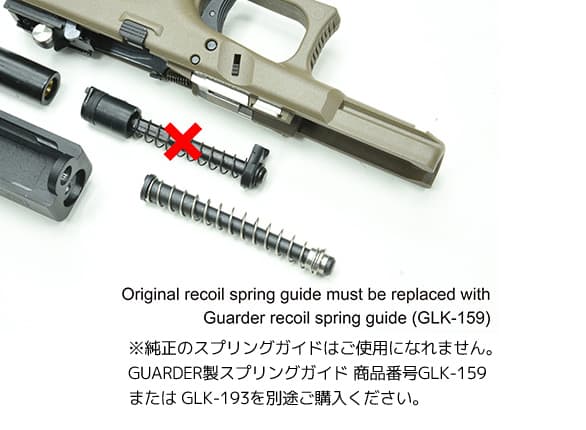 GUARDER GLOCK Gen.3 コンプリートフレームセット US Ver for マルイ G19 [カラー：ブラック / フラットダークアース]