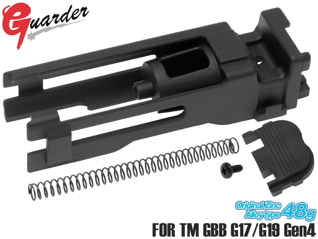 GUARDER 亜鉛 ダイキャスト ノズルハウジング for 東京マルイ GBB GLOCKシリーズ [適合：G17・G22・G26・G34(Gen3) / G18C / G19（Gen3） / G17・G19(Gen4) / G17(Gen5)]