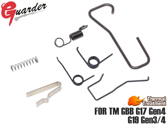 GUARDER フレームスプリングセット(強化トリガーバーSP付き) for マルイ G17/G19 Gen4
