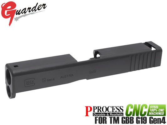 GUARDER G19 Gen4 9mm スチールCNC スライド for マルイ G19 Gen4