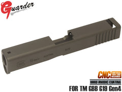 GUARDER G19 Gen4 9mm アルミCNC スライド for マルイ G19 Gen4 [カラー：ブラック / FDE / シルバー]