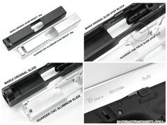 GUARDER G19 Gen4 9mm アルミCNC スライド for マルイ G19 Gen4 [カラー：ブラック / FDE / シルバー]