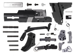 GUARDER GLOCK Gen.4 EURO Ver オリジナルフレーム スチール強化パーツ コンプリートセット  for マルイ G19 Gen4 [カラー：BK / FDE]