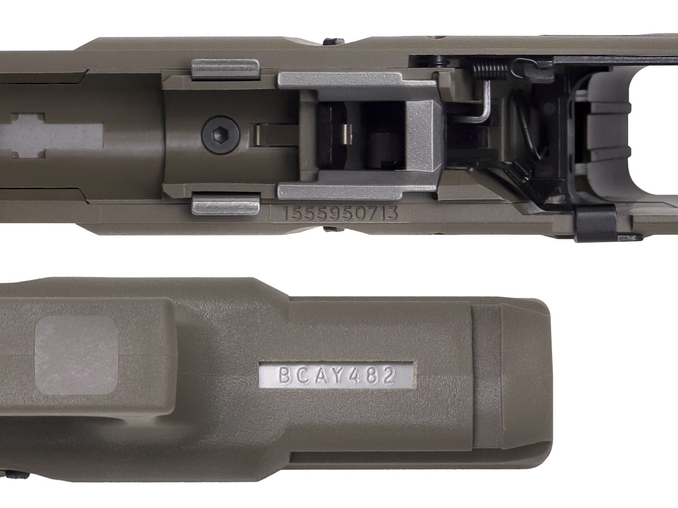 GUARDER GLOCK Gen.4 US Ver オリジナルフレーム スチール強化パーツ コンプリートセット  for マルイ G19 Gen4 [カラー：BK / FDE]