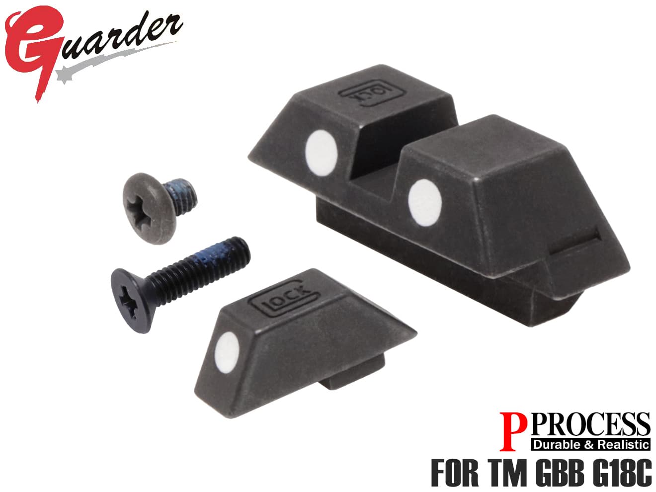 GUARDER ガーダー スチールナイトサイト G18C用 [カラー：グリーン / ホワイト]