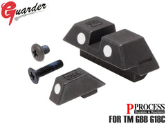 GUARDER ガーダー スチールナイトサイト G18C用 [カラー：グリーン / ホワイト]
