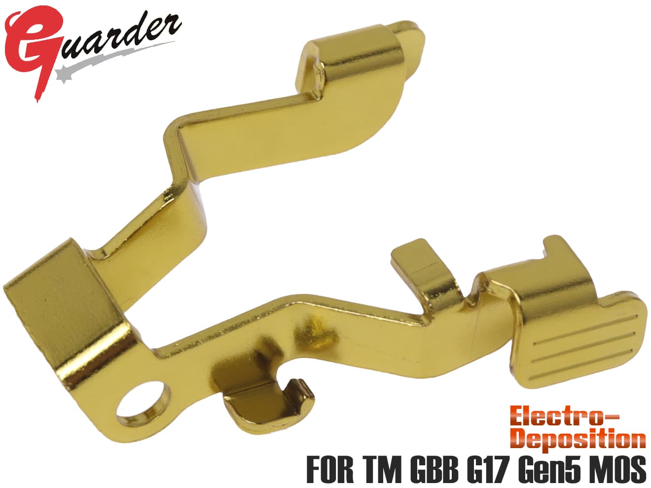 GUARDER スチール ワンピース アンビスライドストップ for マルイ G17Gen5 MOS [カラー：ブラック / ゴールド / レッド / シルバー]