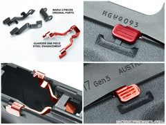 GUARDER スチール ワンピース アンビスライドストップ for マルイ G17Gen5 MOS [カラー：ブラック / ゴールド / レッド / シルバー]