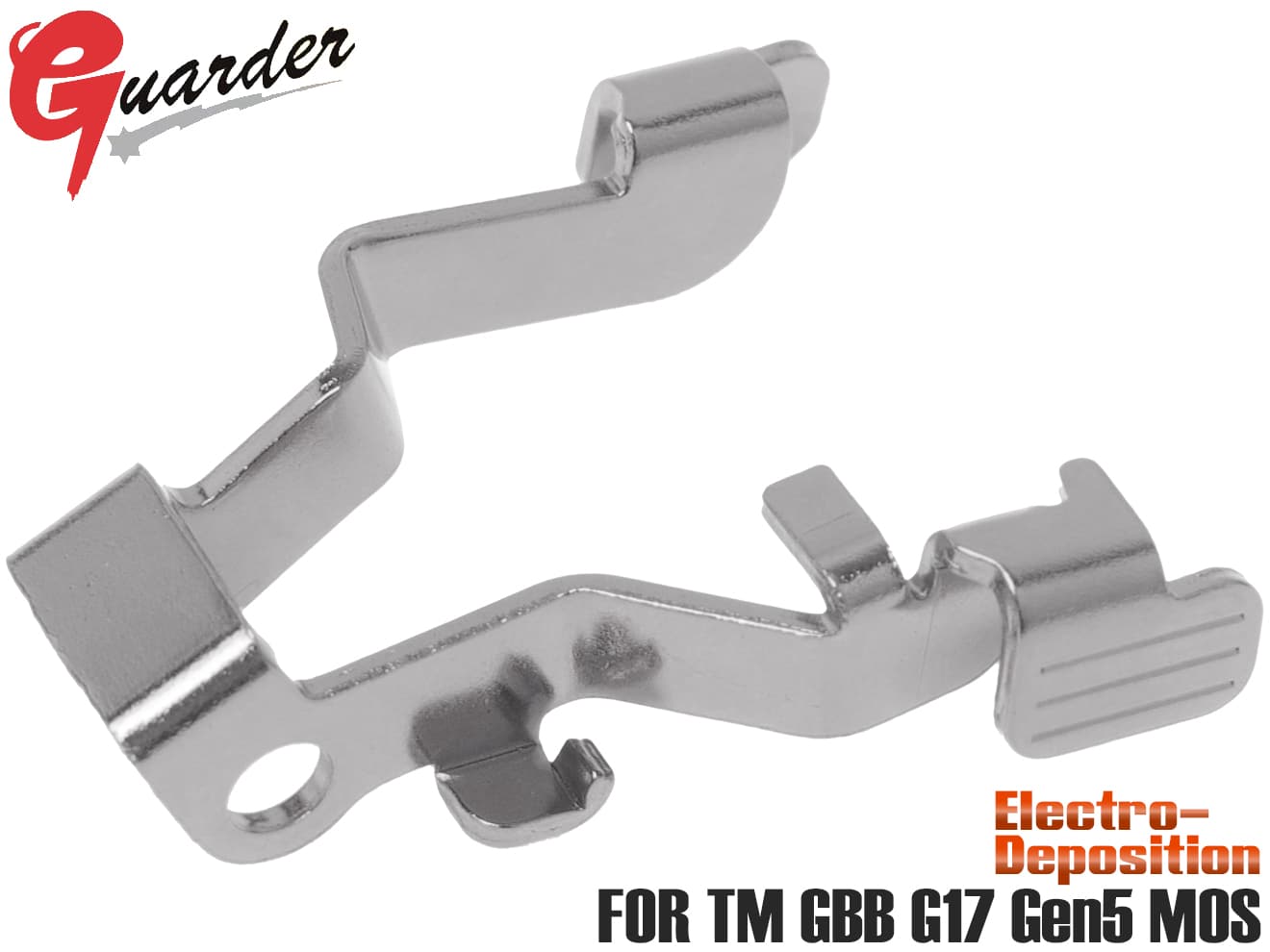 GUARDER スチール ワンピース アンビスライドストップ for マルイ G17Gen5 MOS [カラー：ブラック / ゴールド / レッド / シルバー]