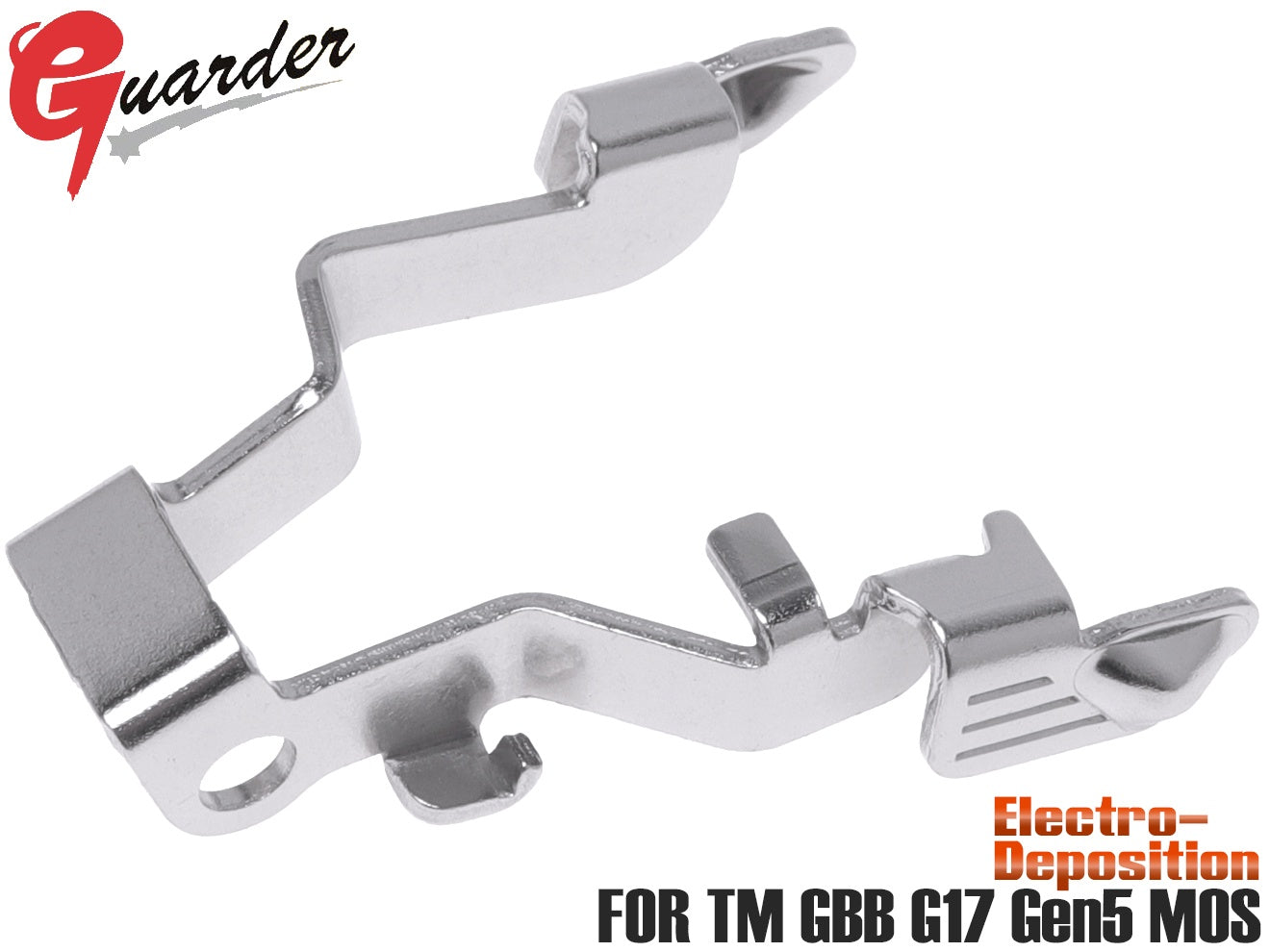 GUARDER スチール ワンピース アンビスライドストップ エクステンデッドver for マルイ G17 Gen5 MOS [カラー：ブラック / ゴールド / レッド / シルバー]