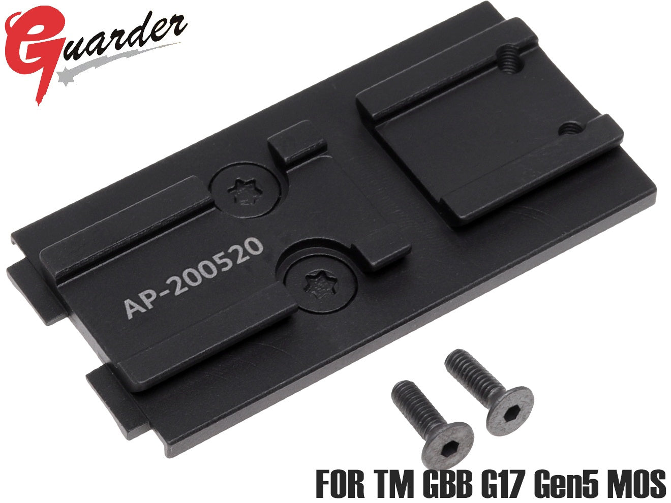 GUARDER スチールCNC オプティックマウント for マルイ G17 Gen5 MOS [適合：RMR / ACRO]