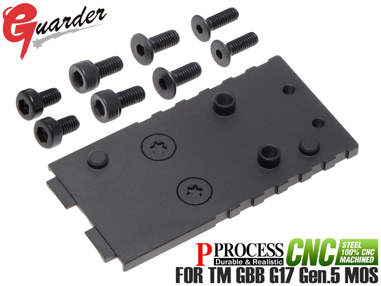 GUARDER スチールCNC オプティックマウント Delta Point[東京マルイ GBB G17 Gen.5用]