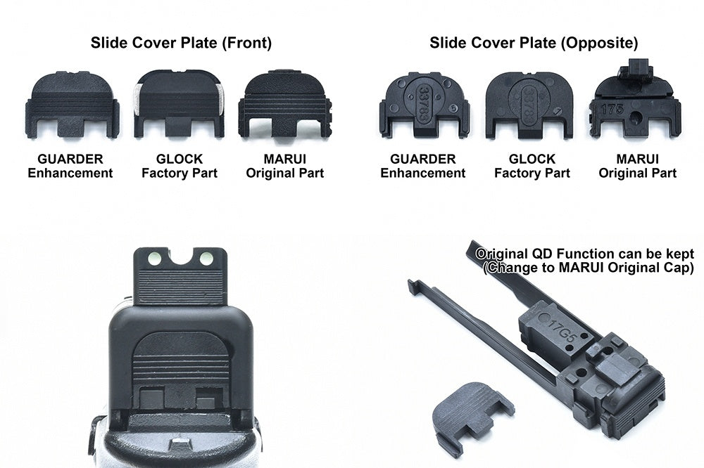 GUARDER アルミ ライトウェイト ノズルハウジング for 東京マルイ GBB GLOCKシリーズ [適合機種：G17・G22・G26・G34(Gen3) / G18C / G19（Gen3） / G17・G19(Gen4) / G17(Gen5)]